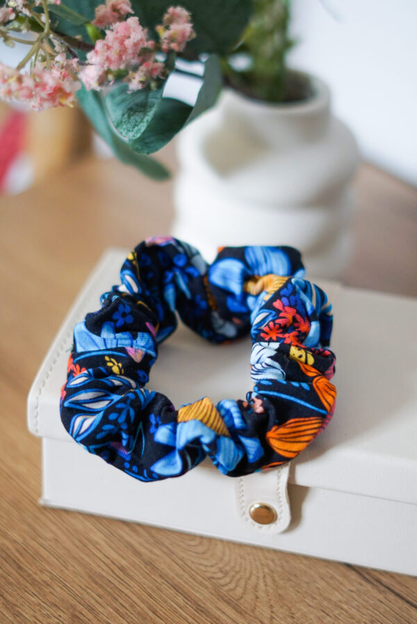 Gumka do włosów SCRUNCHIE - Błękitna łąka