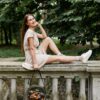 Listonoszka Sophie Khaki - złote maki - obrazek 4