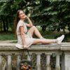 Listonoszka Sophie Khaki - złote maki - obrazek 4
