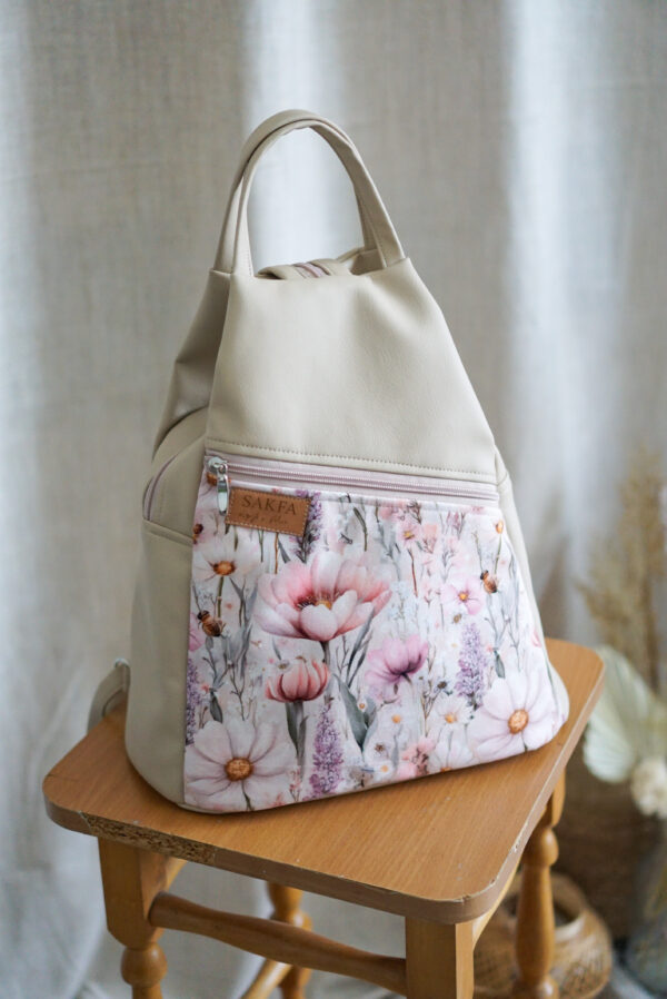 Plecak lilly cream - Wiosenna łąka