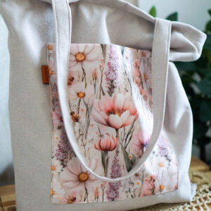 Torba Isabel beige - Wiosenna łąka