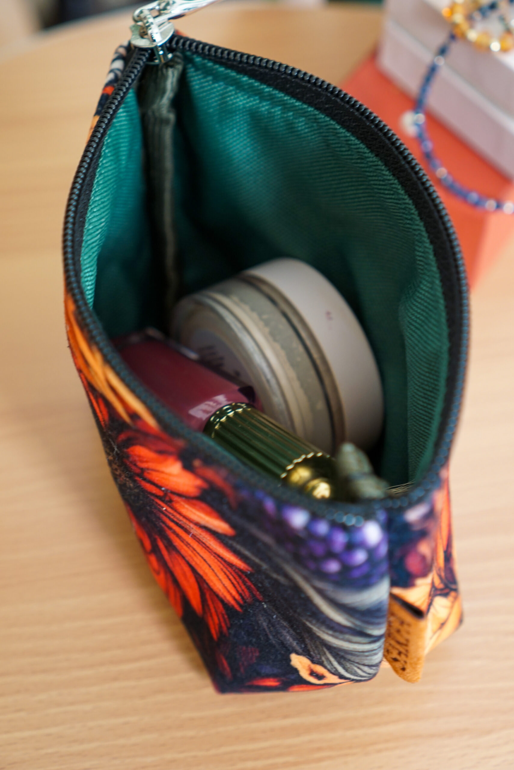 Kosmetyczka zero waste - Jesienne liście WYSYŁKA 24 - obrazek 2