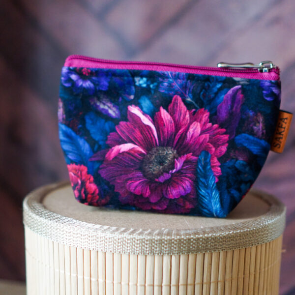 Kosmetyczka zero waste - Kwiaty w piórach WYSYŁKA 24 H