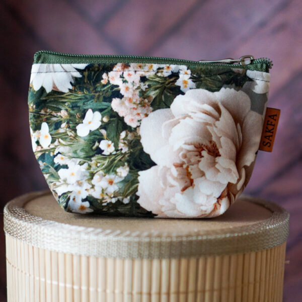 Kosmetyczka zero waste - Stokrotki i piwonie WYSYŁKA 24 H