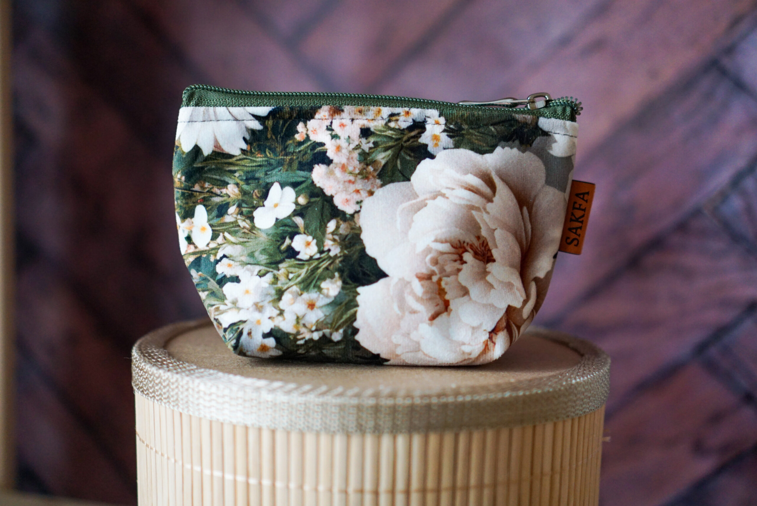 Kosmetyczka zero waste - Stokrotki i piwonie WYSYŁKA 24 H