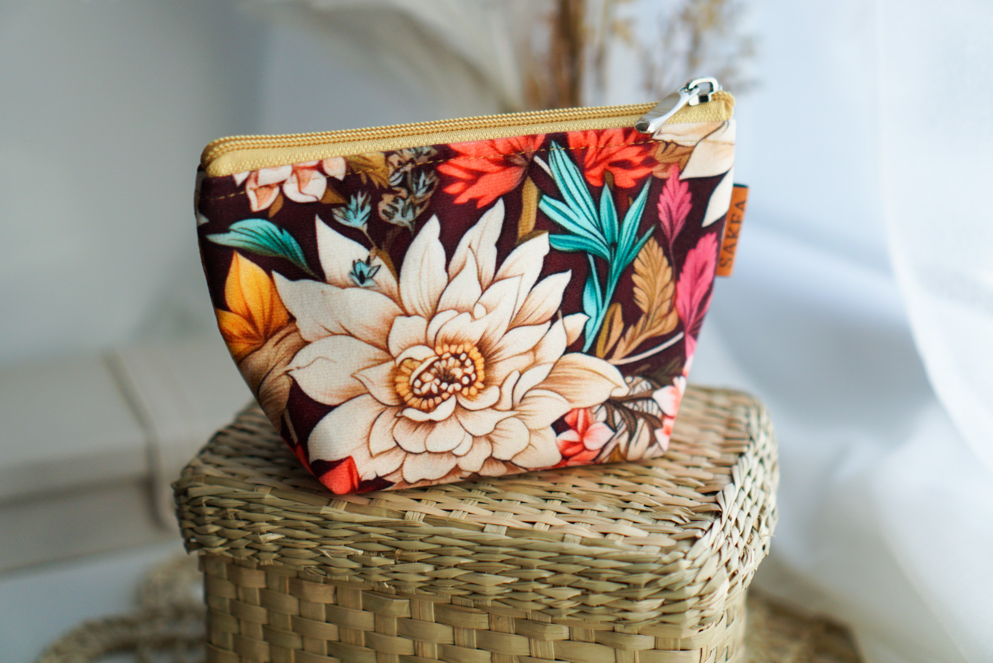 Kosmetyczka zero waste - Kwiatowy raj WYSYŁKA 24 H