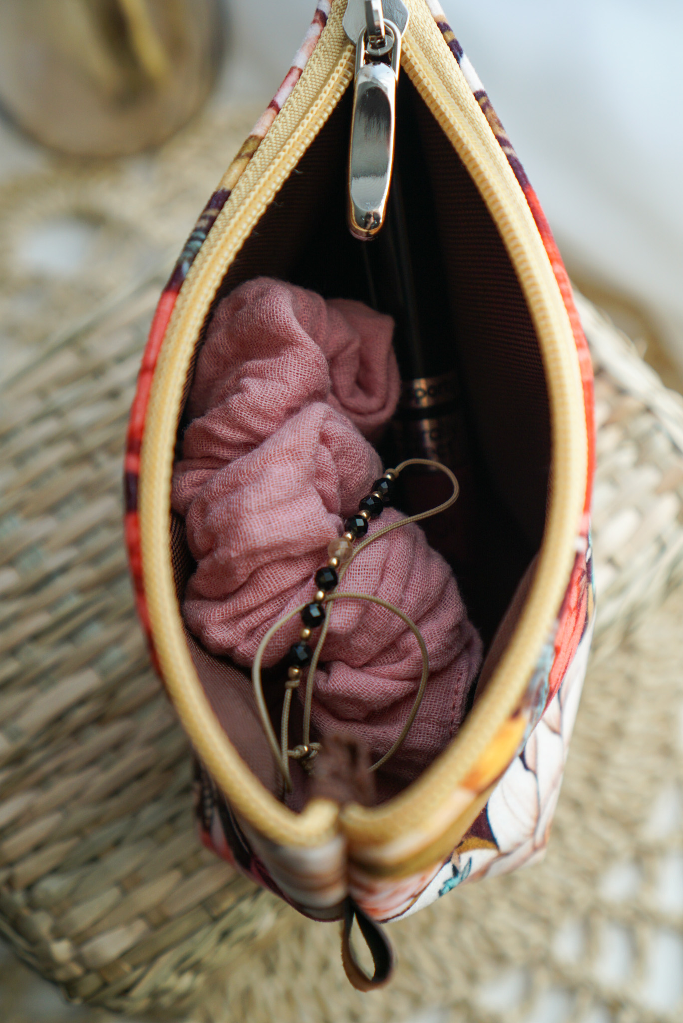 Kosmetyczka zero waste - Kwiatowy raj WYSYŁKA 24 H - obrazek 2