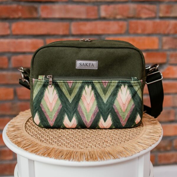 Listonoszka Sophie Khaki - Chevron