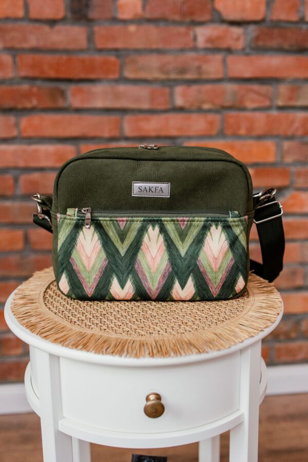 Listonoszka Sophie Khaki - Chevron