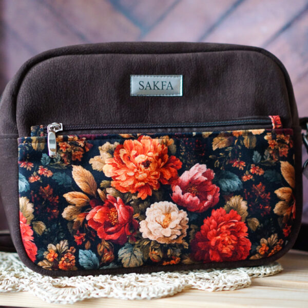 Listonoszka Sophie Ciemny Brąz - Jesienny bukiet