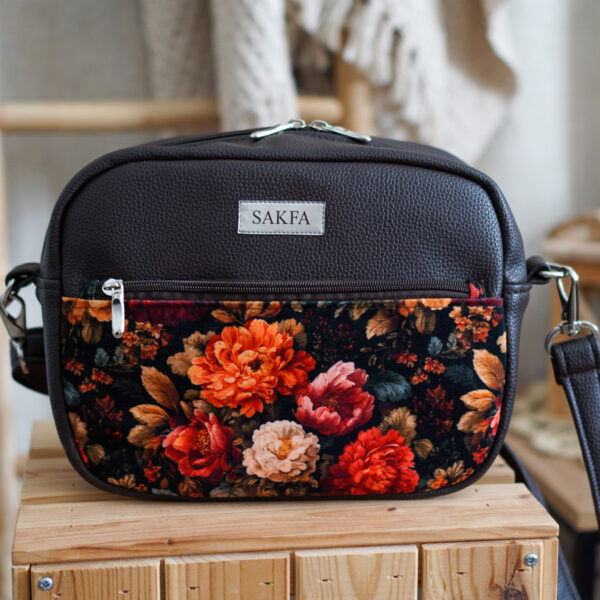 Listonoszka Sophie Ciemny Brąz - Jesienny bukiet