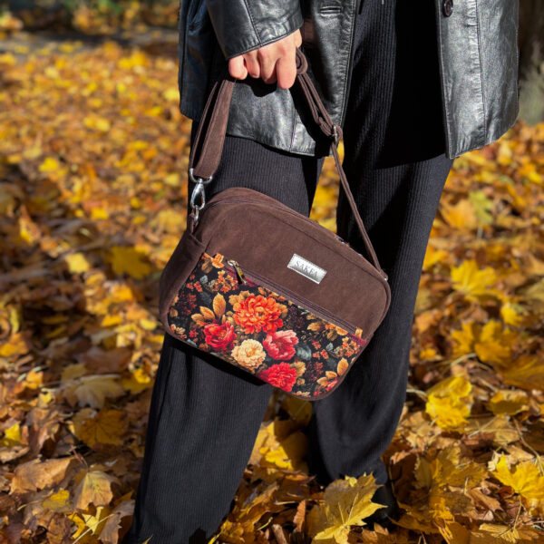 Listonoszka Sophie Ciemny Brąz - Jesienny bukiet