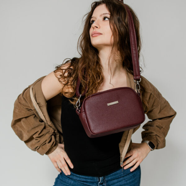 Listonoszka Sophie MINI - Bordo WYSYŁKA 24H