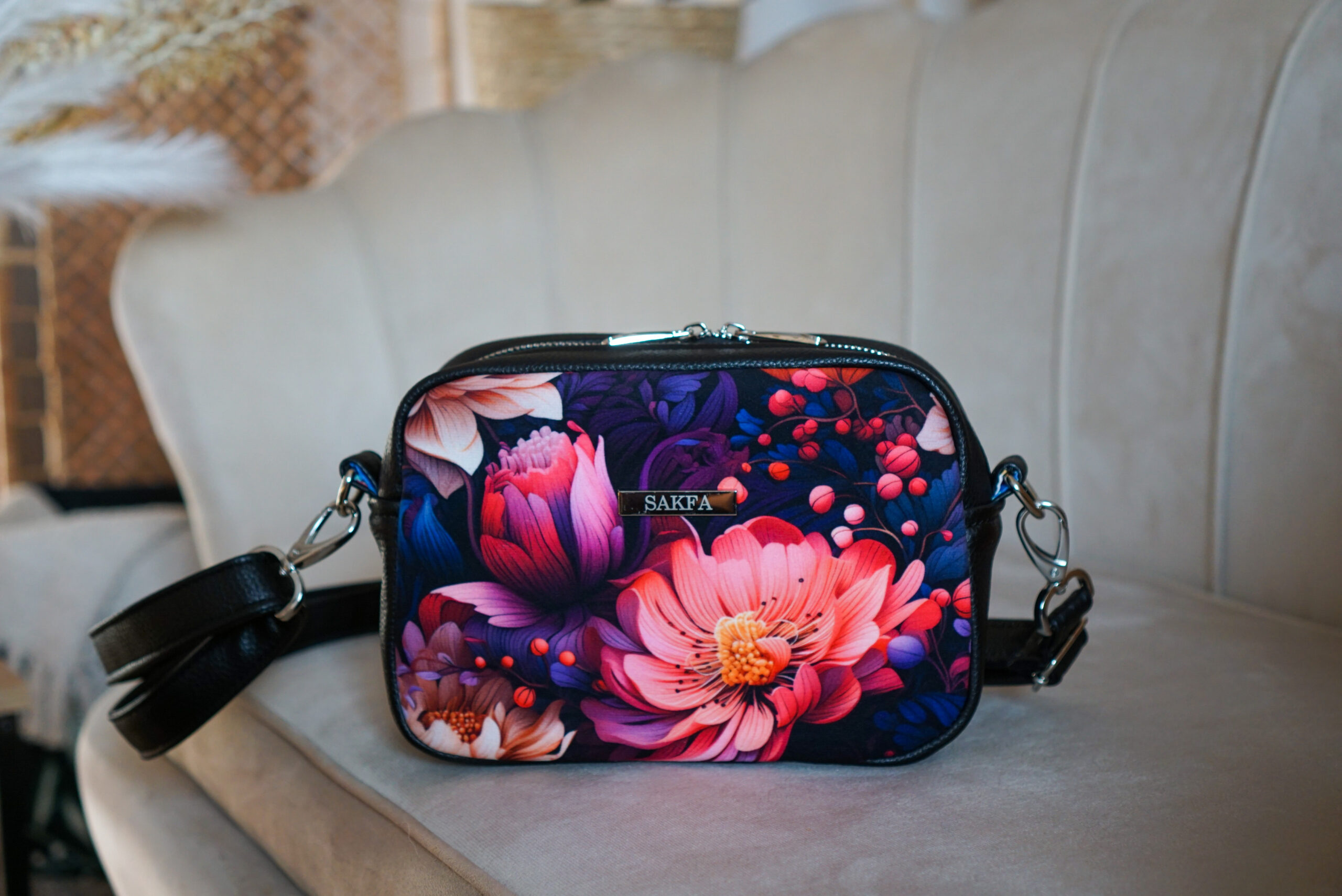 Listonoszka Sophie MINI - Granatowy ogród