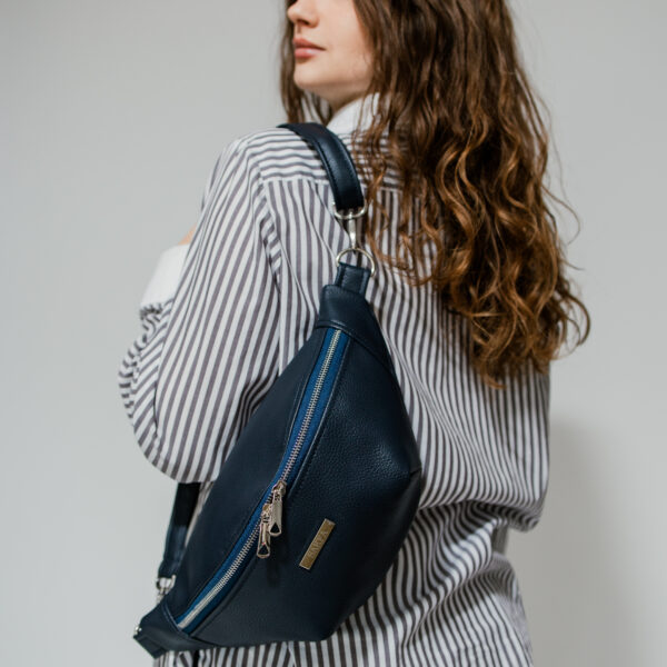 Nerka Classic – granat damska nerka z ekoskóry