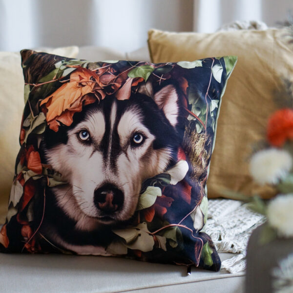 Welurowa Poduszka Husky 45x45