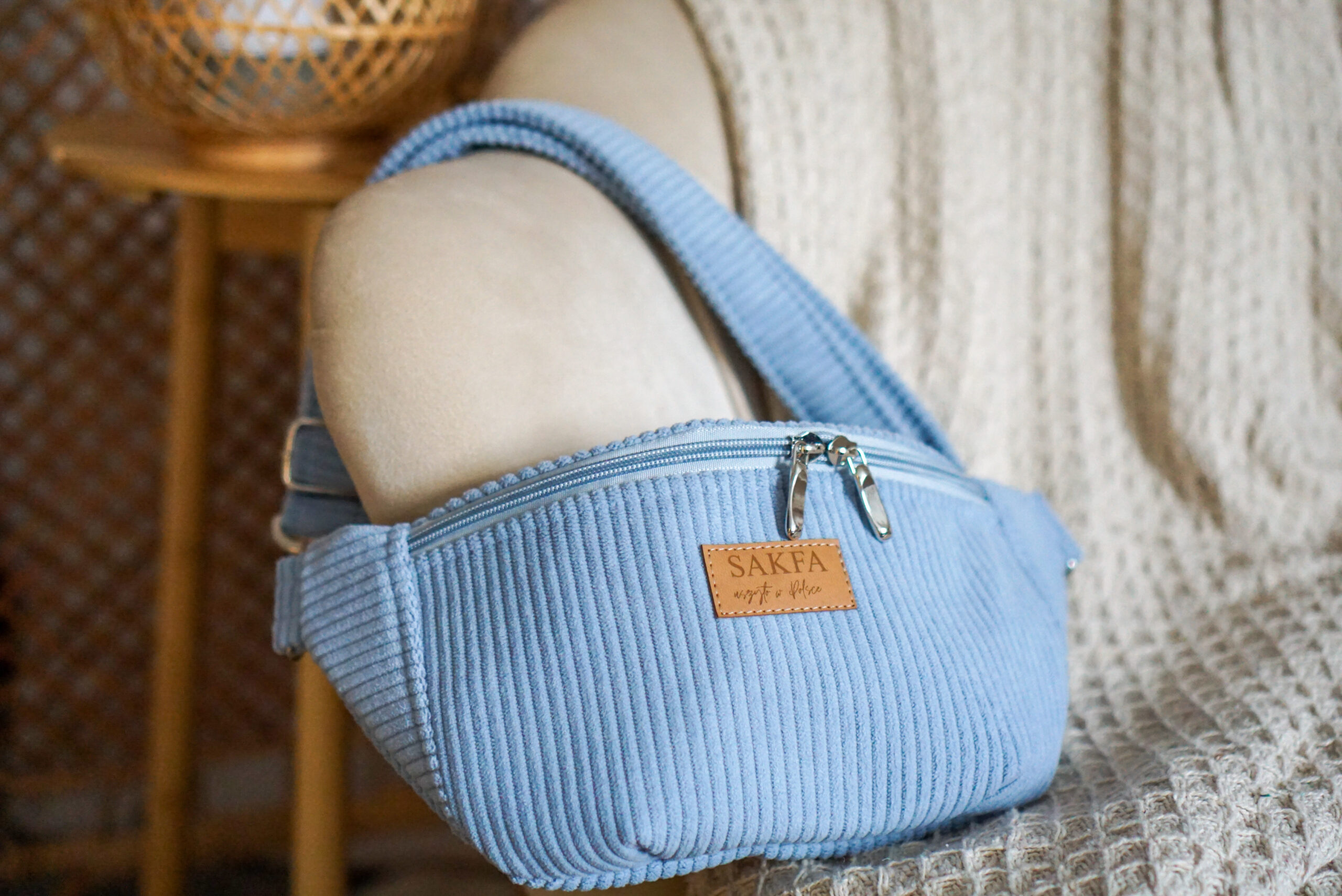 Nerka Premium sztruks - Baby blue - obrazek 3