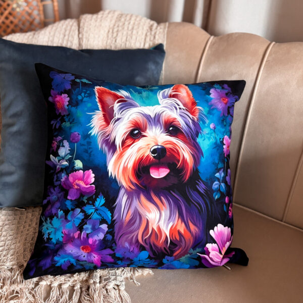 Welurowa Poduszka Yorkshire Terrier 45x45