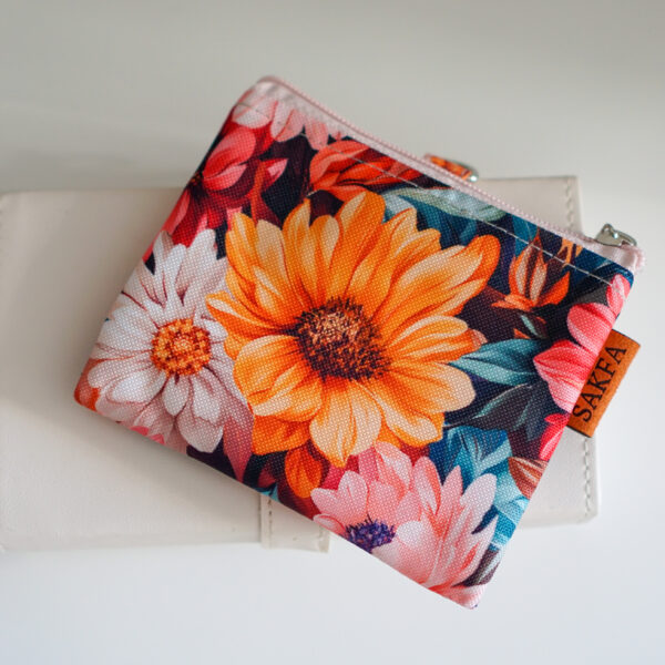 Mała saszetka - Kolorowe margaretki