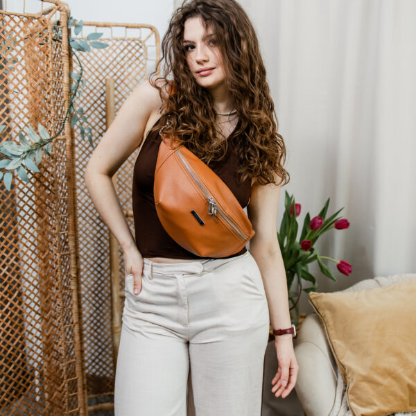 Nerka Classic – toffee damska nerka z ekoskóry