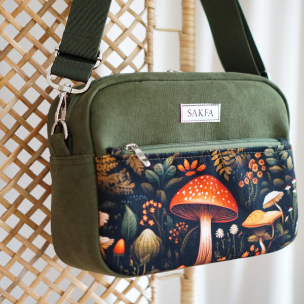 Listonoszka Sophie Khaki - Muchomory