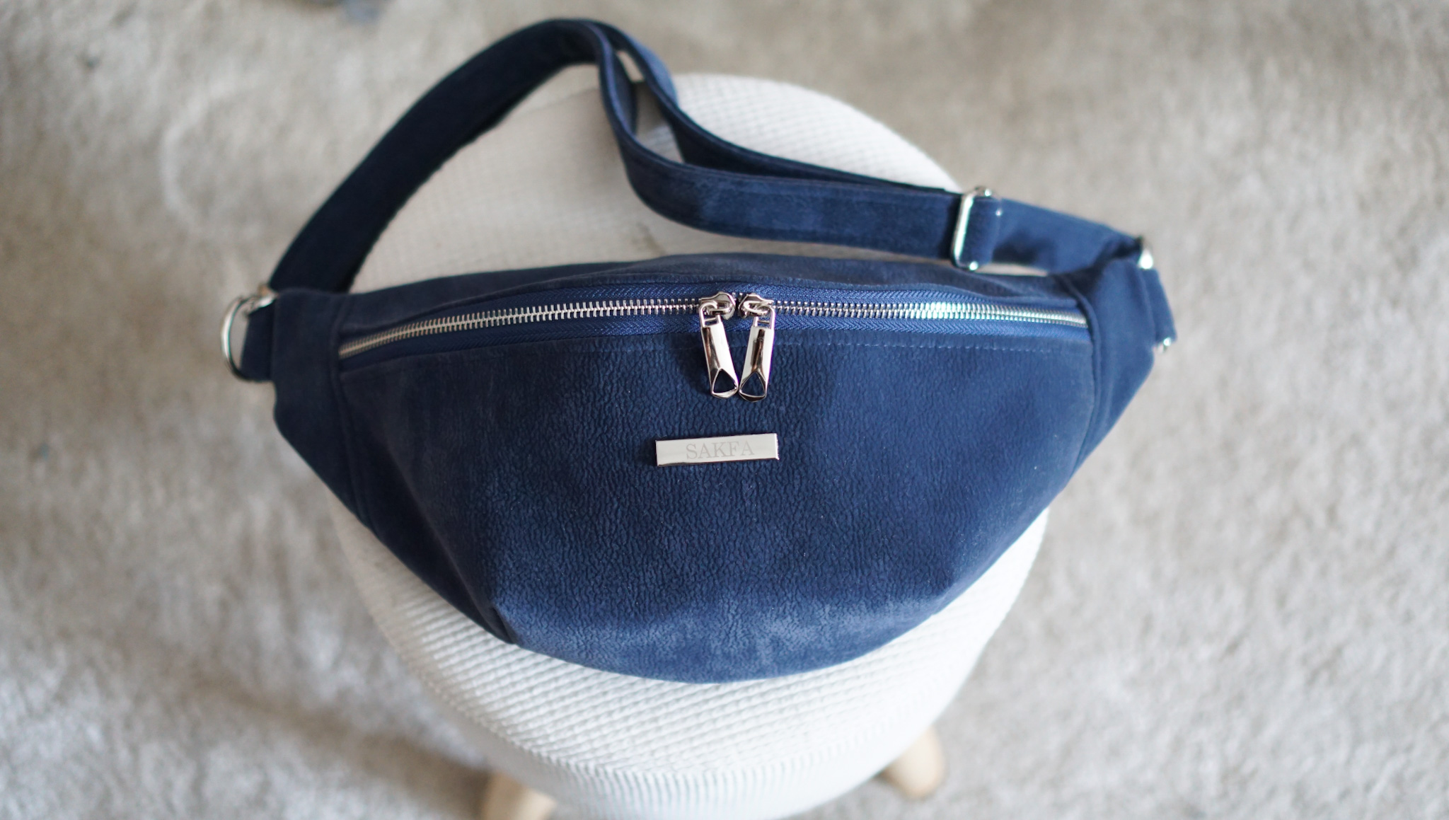 Nerka Classic – Navy damska nerka z nubuku