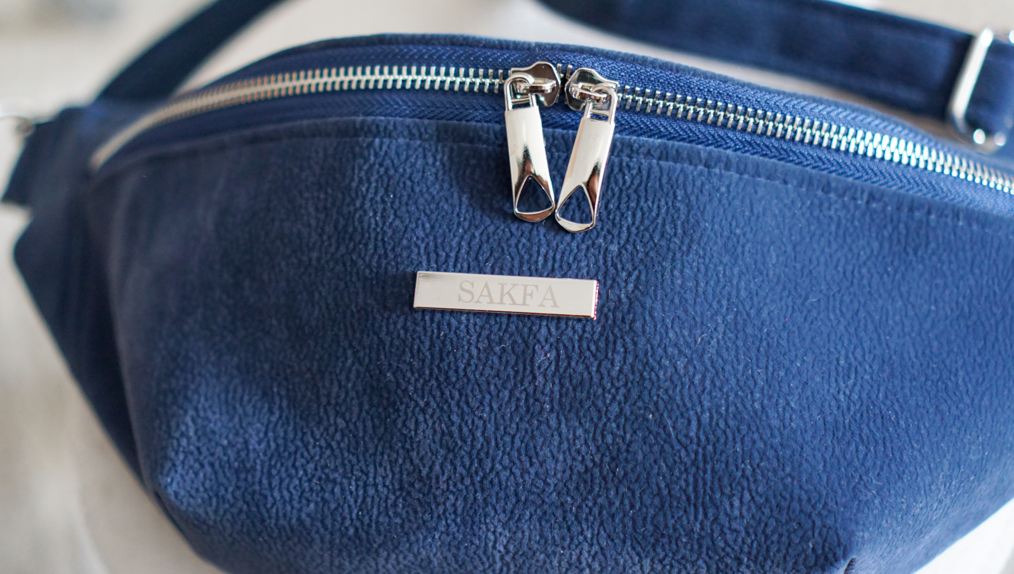 Nerka Classic – Navy damska nerka z nubuku - obrazek 2